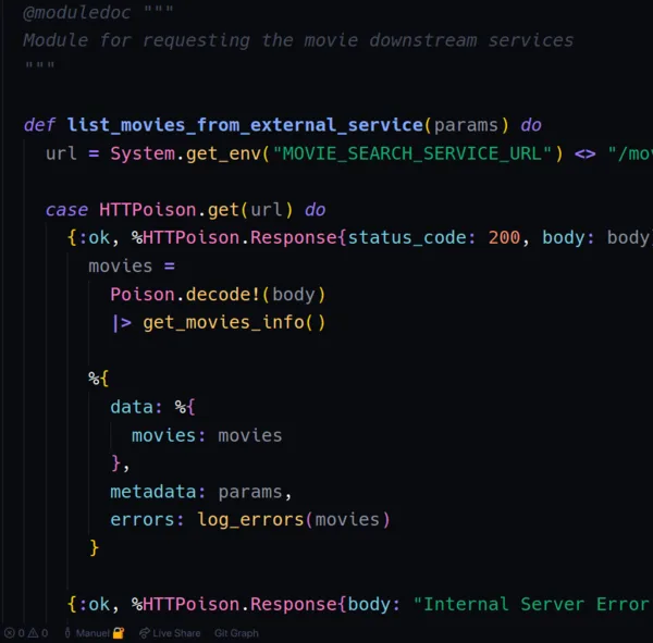 Movie finder built with Elixir microservices